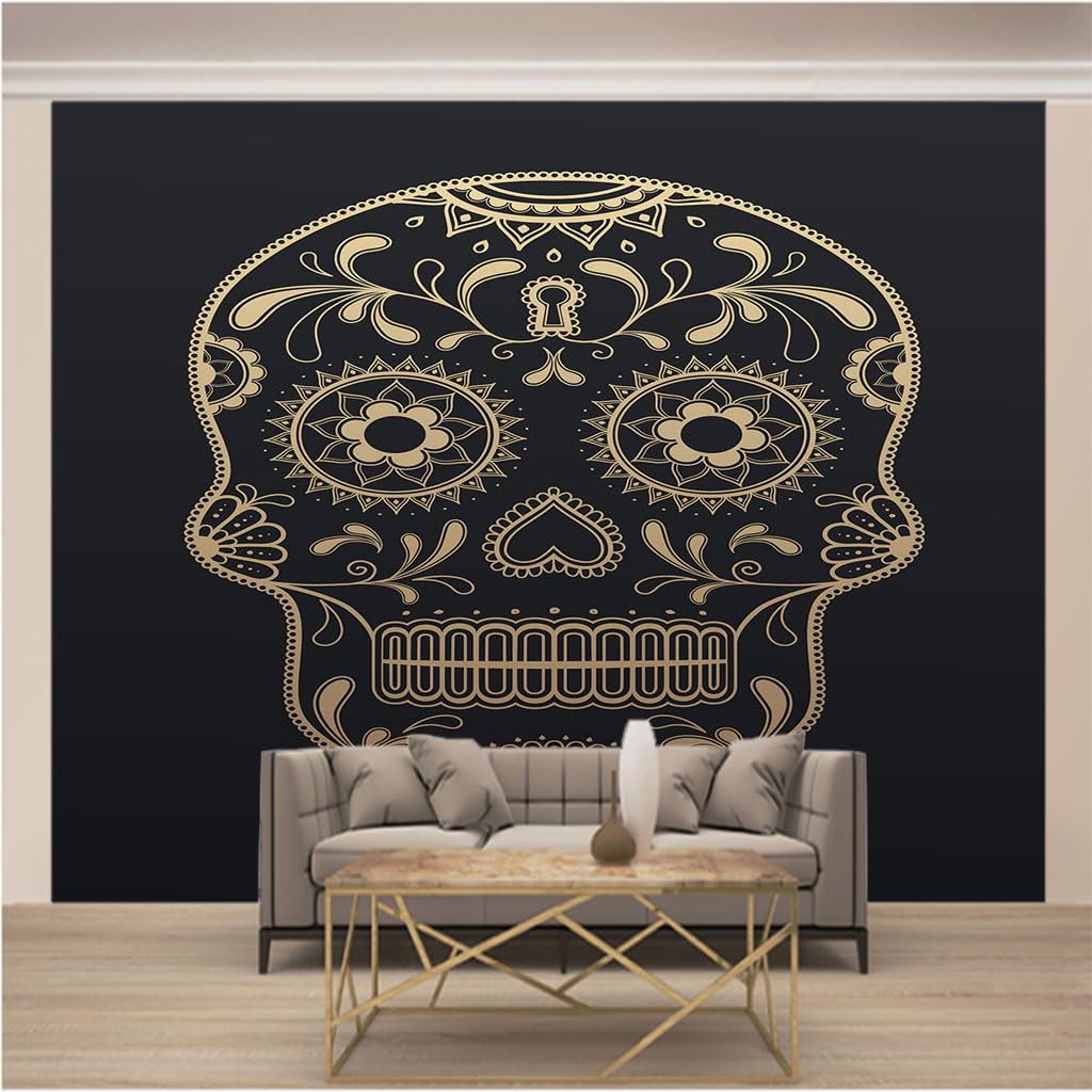 Papier peint intissé trompe l'oeil pour masquer un mur vide