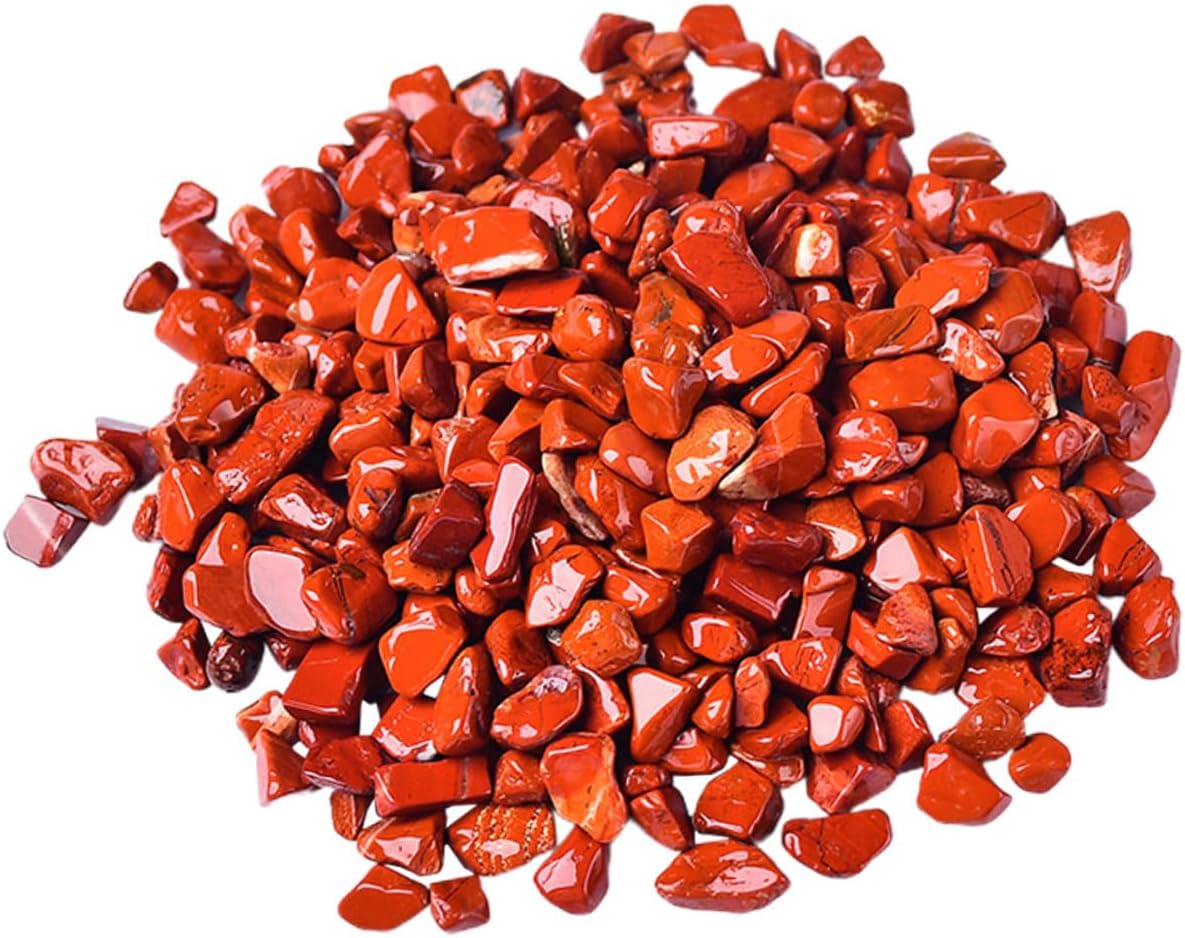 Red Jasper Gravel 7-9mm Bulk Stone 2lb Decorative Fish Tank Rocks Aquarium Landscape Stones Terrarium Decor for Aquarium Supplies