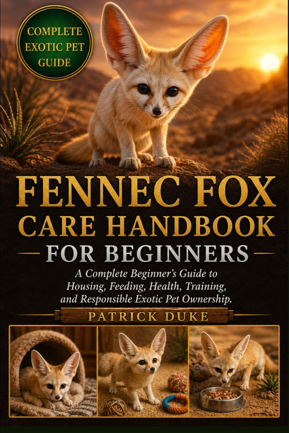 FENNEC FOX CARE HANDBOOK FOR BEGINNERS: A Complete Beginner’s Guide to Housing, Feeding, Health, Training, and Responsible Exotic Pet Ownership.