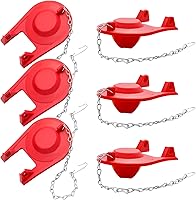 Vista 1 de Peryiter Juego de 6 piezas de repuesto de aleta de inodoro de 2 pulgadas, universal con cadena de acero inoxidable para válvulas de descarga