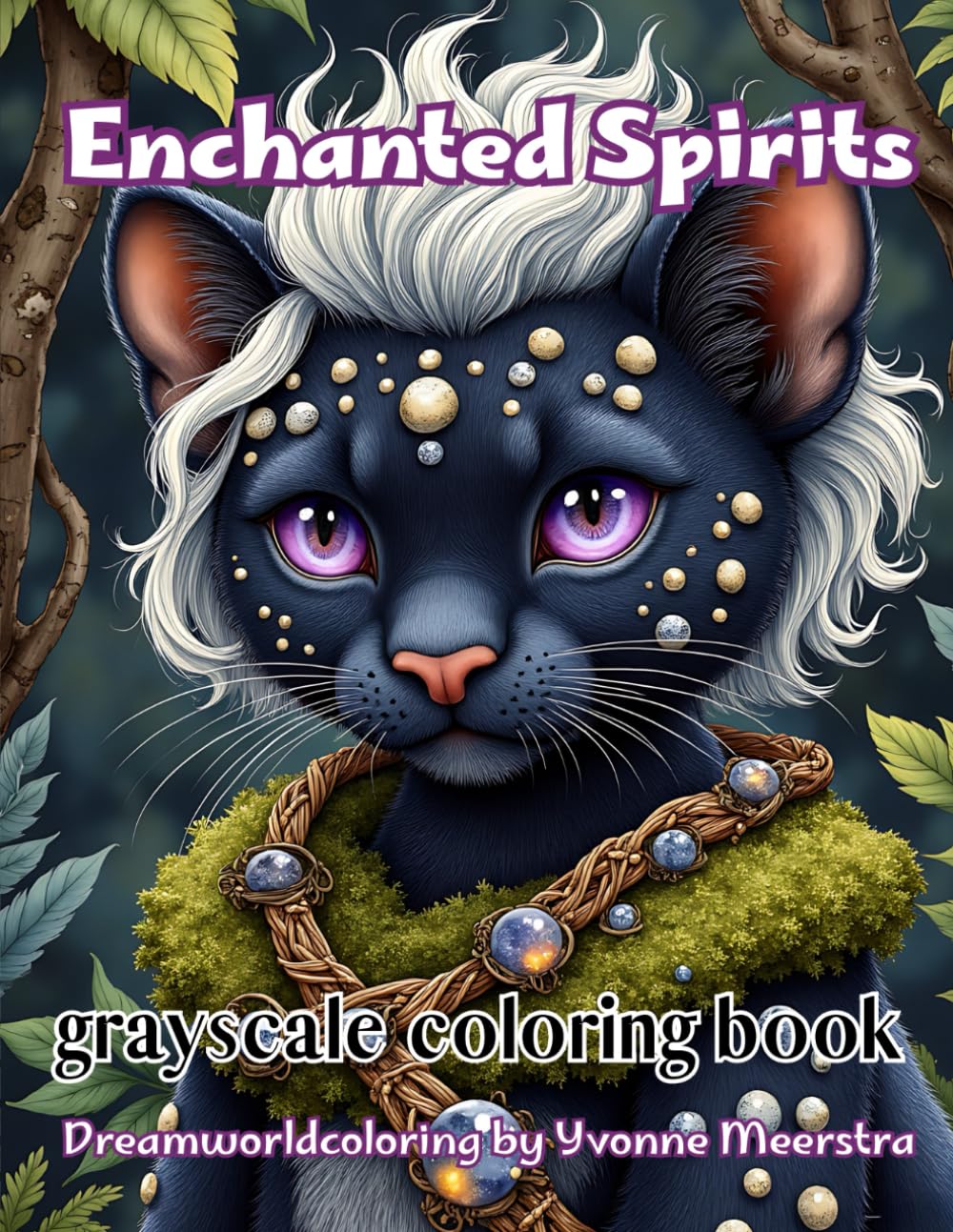 enchanted spirits: A Grayscale Coloring Book of Magical Forest Beings and Heartwarming Fantasy Creatures