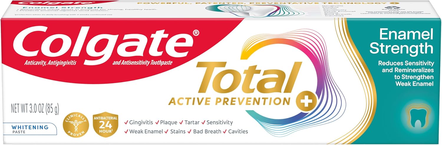 Colgate Total Enamel Strength Repair and Remineralizing Toothpaste, 3 oz