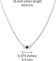 Vista 184 de Gargantilla de piedra natal – Regalo de cumpleaños, regalo para niña, mujer, amiga, hija, esposa, mamá, ella, joyas de piedras preciosas para uso