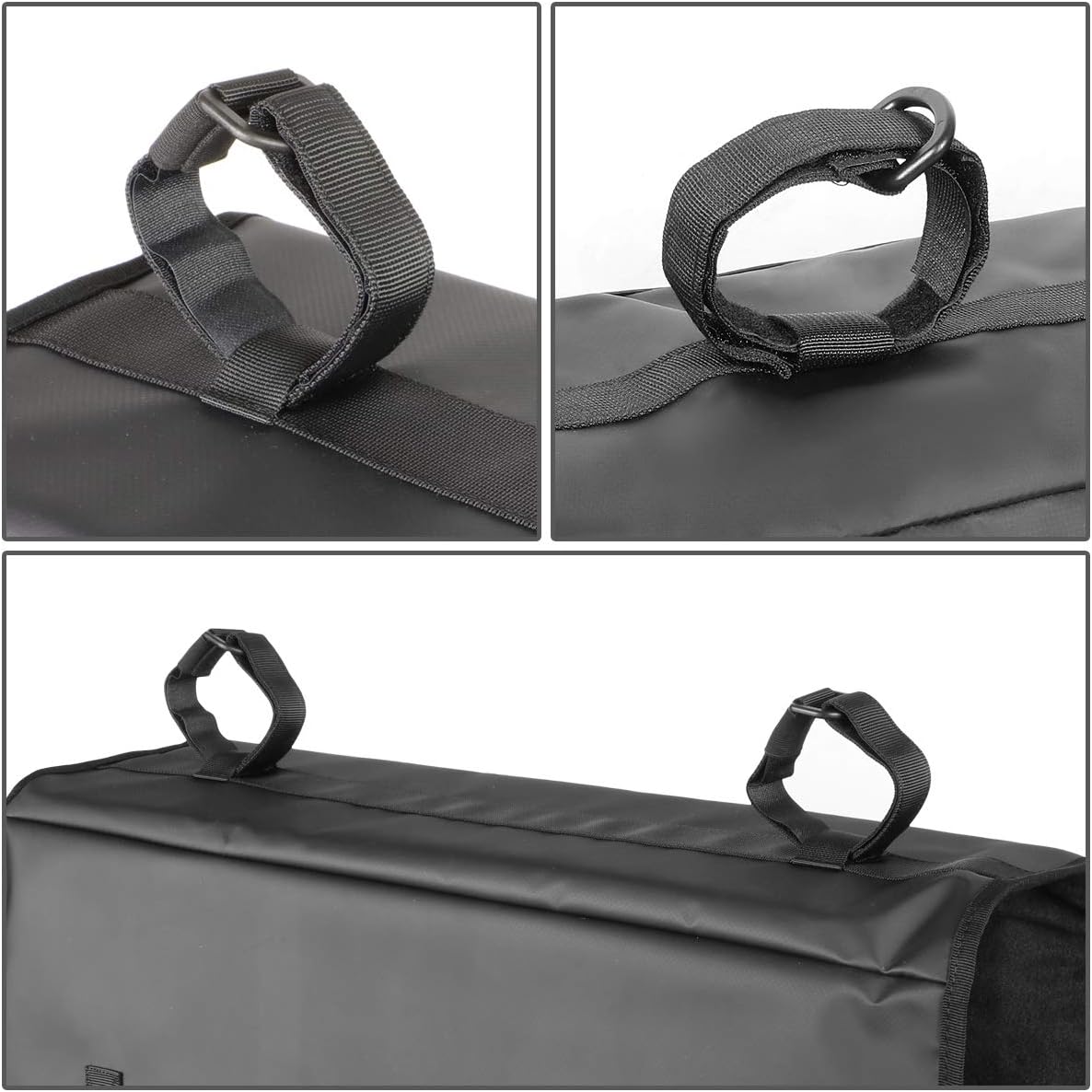 DNA Motoring TGP-003 23" W X 17" H Heavy Duty Vinyl Truck Tail Padded Tailgate Cover Adjustable Straps Handle Flap for MTB Bike Carrier Bicycle