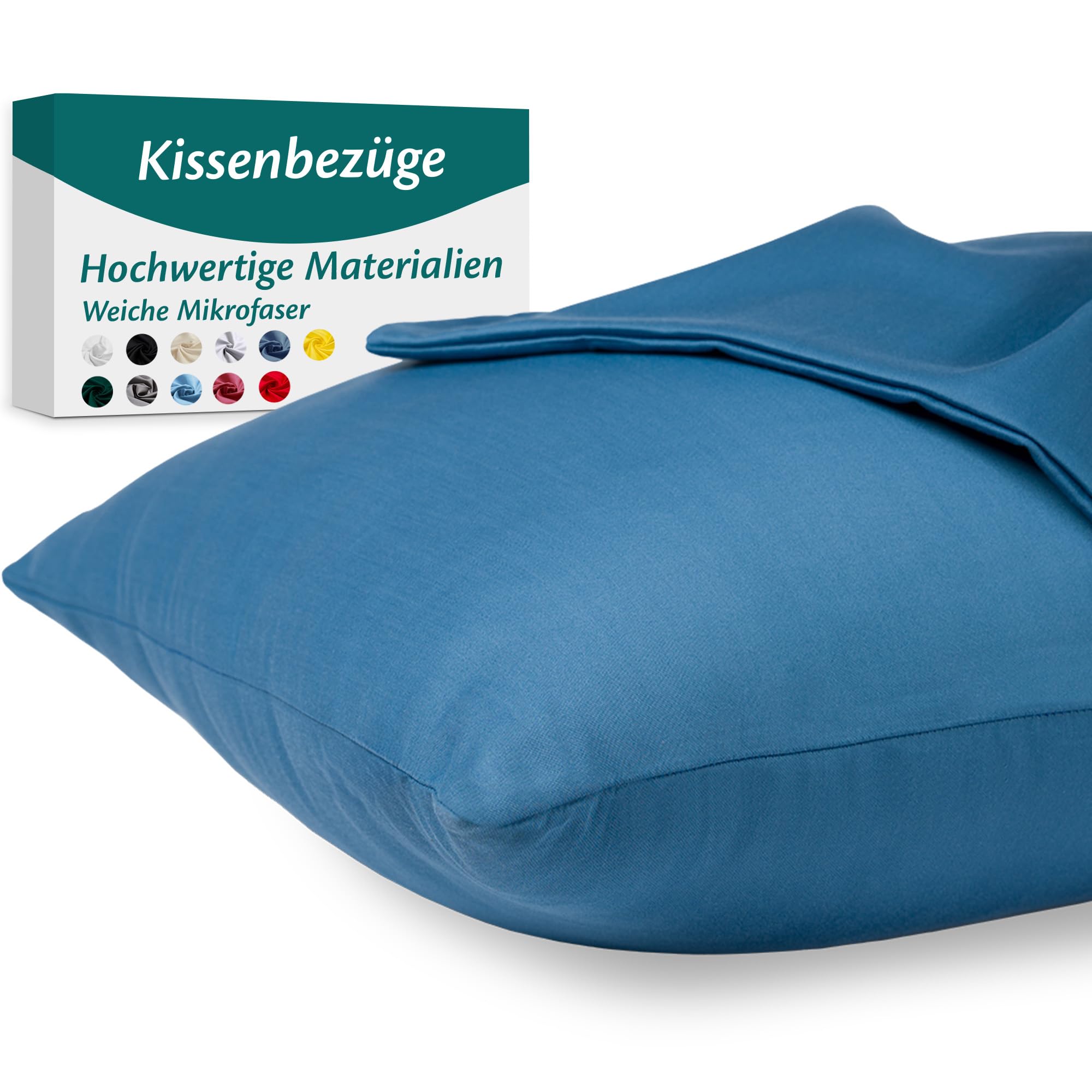 Kissenbezug Kopfkissenbezug Seitenschläferkissen Bezug Mikrofaser und Baumwolle