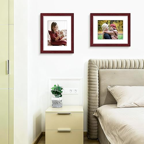 Miniatura 568 de Picrit - Juego de 12 portarretratos de 5 x 7 pulgadas para colgar en la pared o exhibir sobre una mesa, para fotos de 4 x 6 con paspartú o 5 x 7