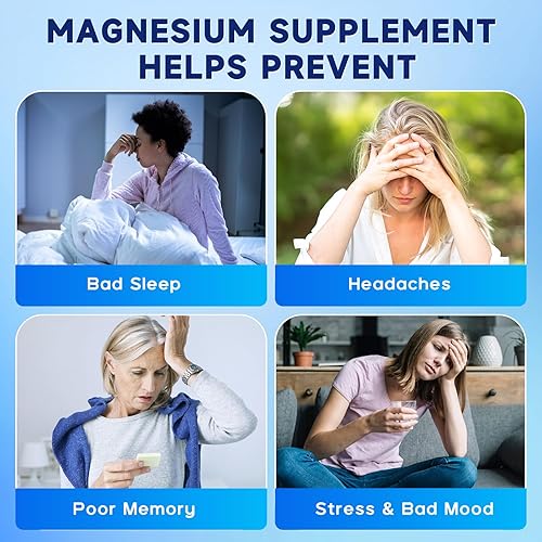 Miniatura 6 de Gomitas de glicinato de magnesio de 600 mg, suplemento de magnesio y potasio sin azúcar para adultos con L-treonato de magnesio, vitamina D, B6