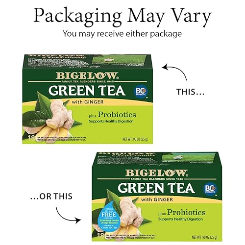 Miniatura 76 de Bigelow Tea Té verde bigelow con bolsas de té de limón con cafeína Caja de 20 contar - Paquete de 6