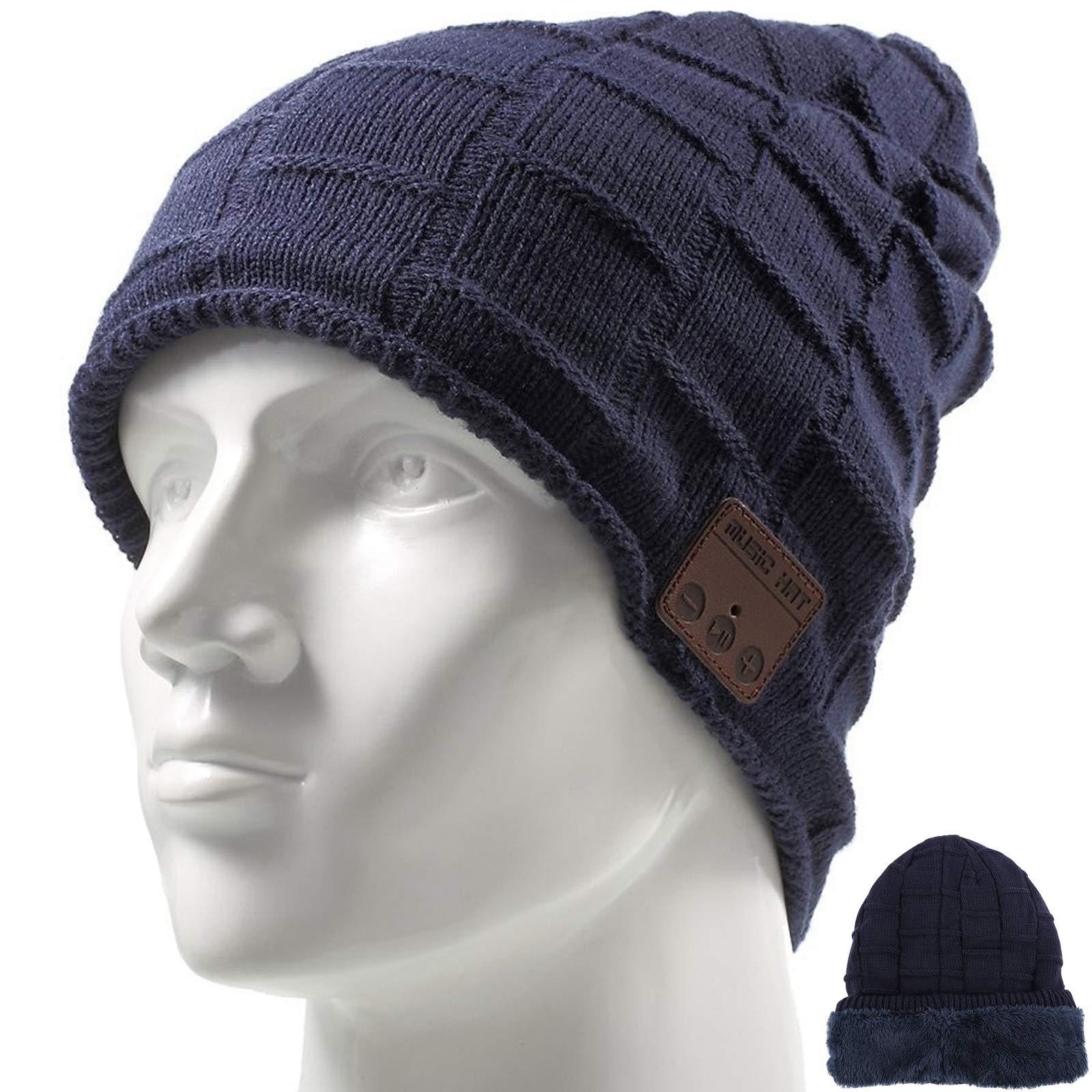 帽子 Sound Sports Beanie Navy Amazon.com: Wireless Music Hat Beanie for Men Women Wireless