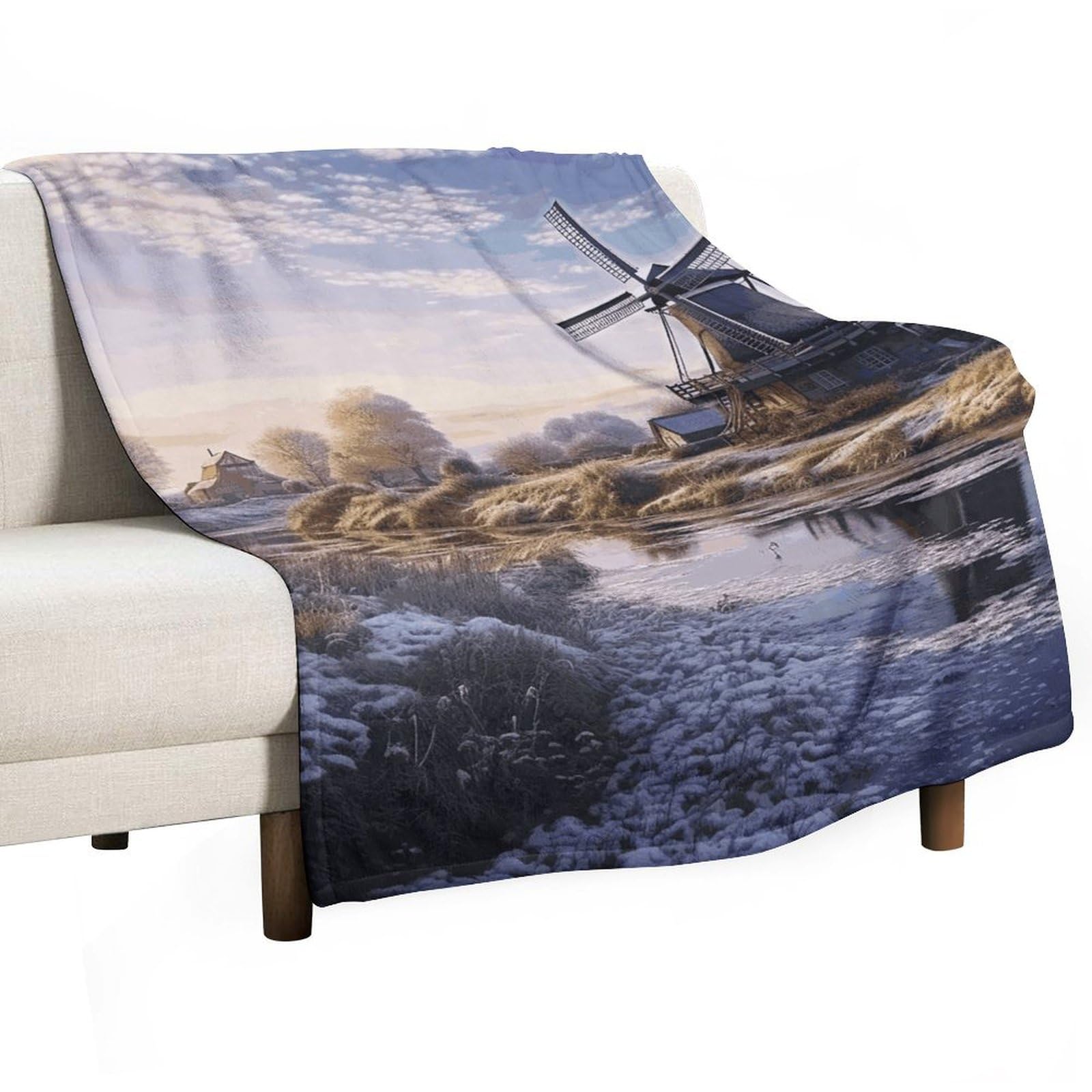 Couverture douce en flanelle imprimée idéale pour le camping et voyage