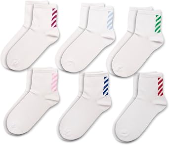 RAFRAY Athletic Sport Socks for Men & Women Striped Design Breathable & Comfortable Ankle Length Cotton Gift Box