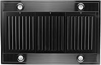 Vista 4 de ZLINE - Campana extractora para montaje en isla de 30 pulgadas en acero inoxidable negro (BSKE2iN-30)