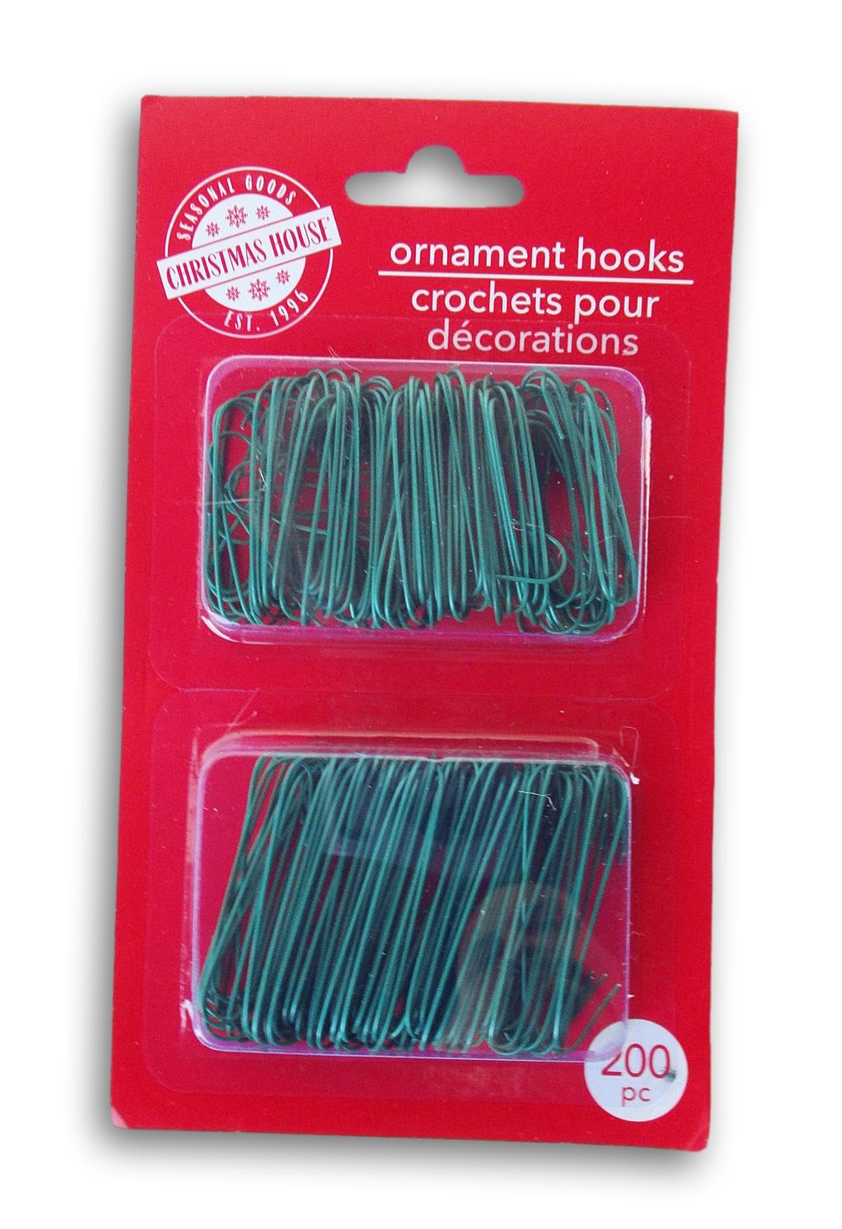 Little Christmas Tree Ornament Hooks - Hanging Hardware for Mini Ornaments - 1.5 Inch - 200 Pieces