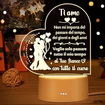 Aonveki Regalo San Valentino per Lei, Idee Regalo Donna Coppia oglie