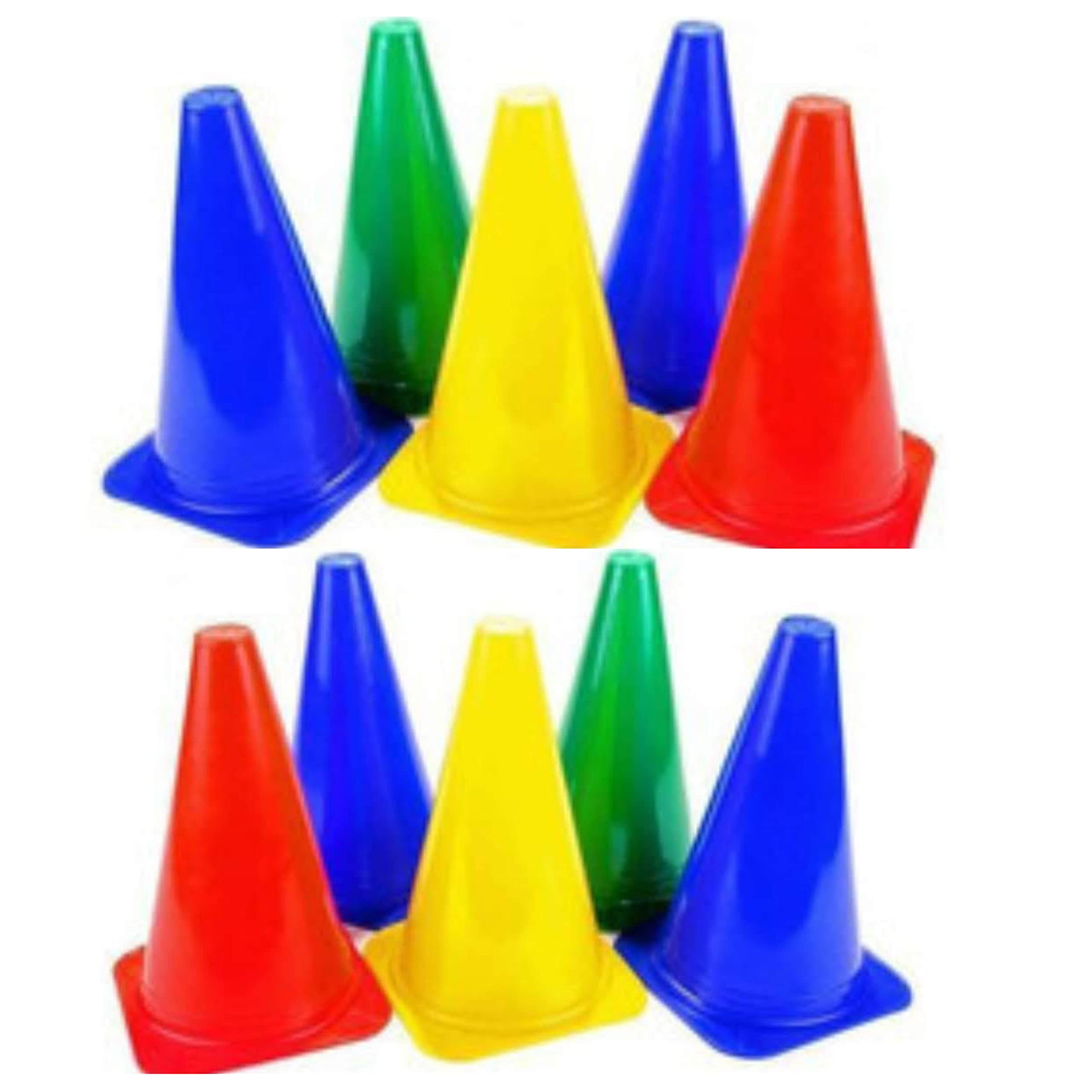 Strength Speed Agility Training 9 Inch Multi Color Marker Cone Set (Pack of 10)-picture-14
