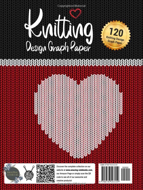 Knitting Design Graph Paper: Knitting Graph Paper Journal - 4:5 Ratio - Image 2