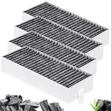 LOMGDOVC 4 Stück Aktivkohlefilter Dunstabzugshaube Filter Für Siemens HZ9VRCRO 17004796/Bosch HEZ9VRCRO 17004805/Neff Z821VR0 17004806/Gagexakt CA282111 Umluftersatzfilter Zubehör