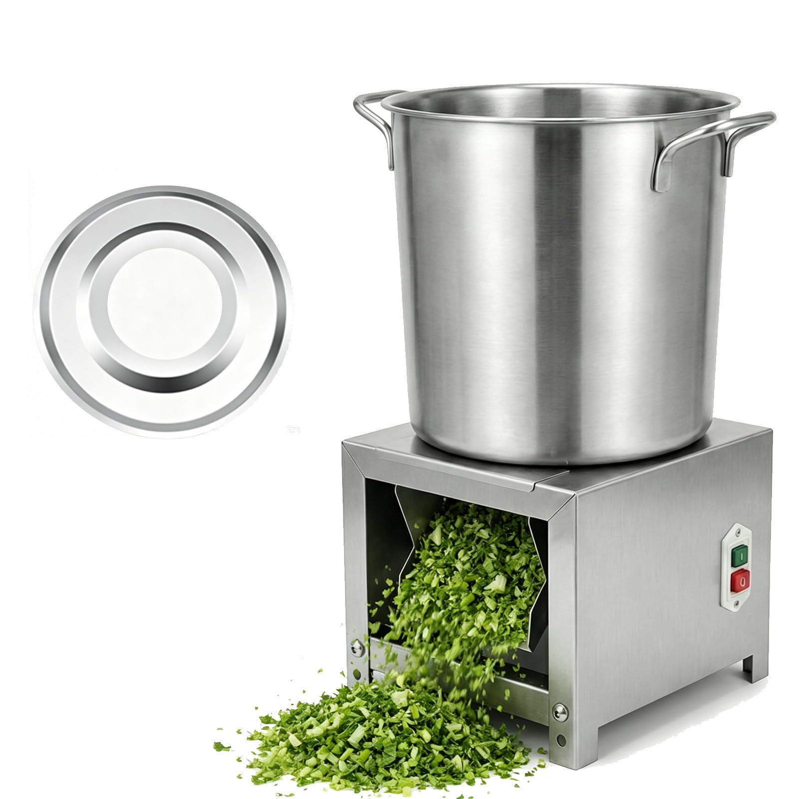 eQianyuan 2400W Poultry Feed Processor 6 Blade Grinder 220V