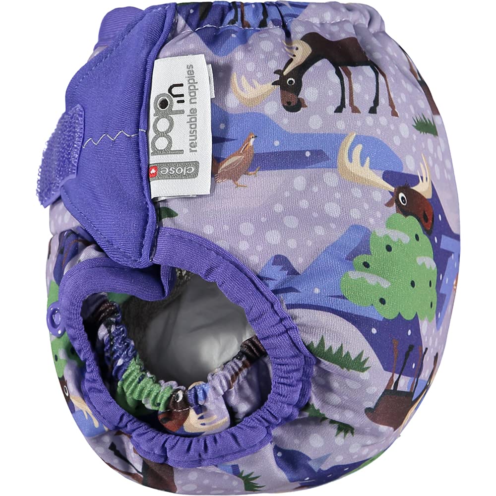 Close Pop-In Pañal de Tela Lavable Reutilizable Bambú talla Única Adaptable hasta 16kg, Unisex, Moose