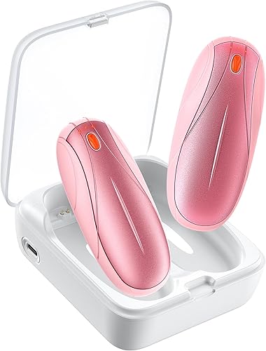 Miniatura 9 de Hand Warmers Rechargeable 2Pack,14000mAh Electric Hand Warmers with Charging Case,Quick Charge Portable Heater,Gifts for Negro