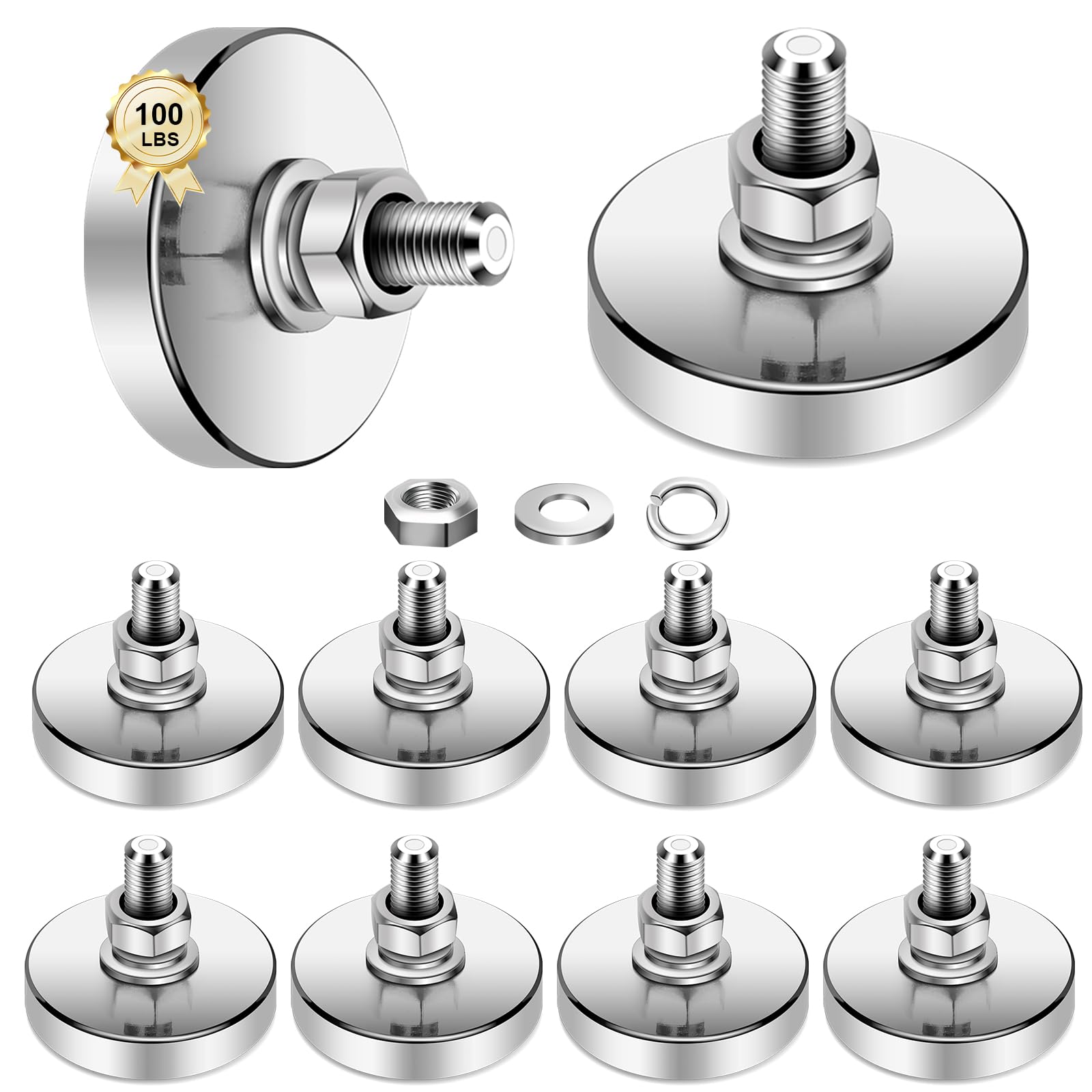 BEST CHOICE MAGNETS 4 Packs Super Strong Round Magnet 44mm D, 200 lb — Amazon image 9