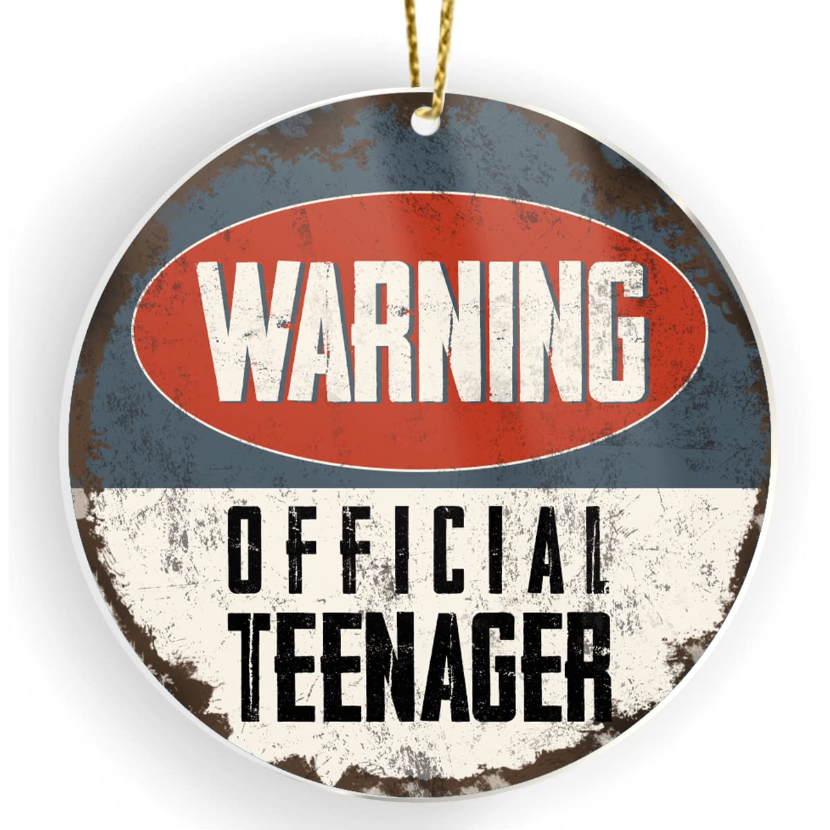 CUBICER Official Teenager Christmas Hanging Pine Tree Ornament Decoration White Acrylic Ornaments Clear Transparent Xmas Gifts for Teen Age Girls Boys from Parents New Year Day