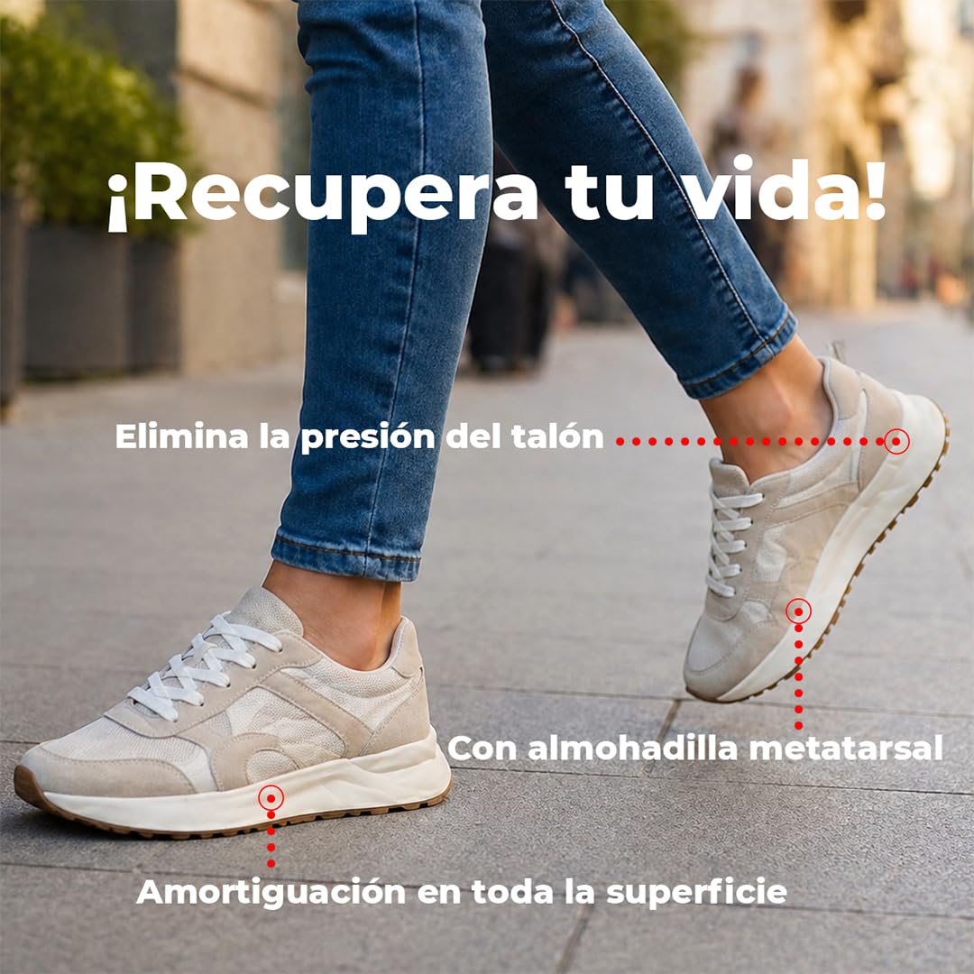 Plantillas fascitis plantar SMOU Complet – Alivio Dolor Talón, Espolón Calcáneo y Metatarsalgia – Soporte Arco Plantar & Corrección Pisada – Plantilla Ortopédica Hombre y Mujer Uso Diario