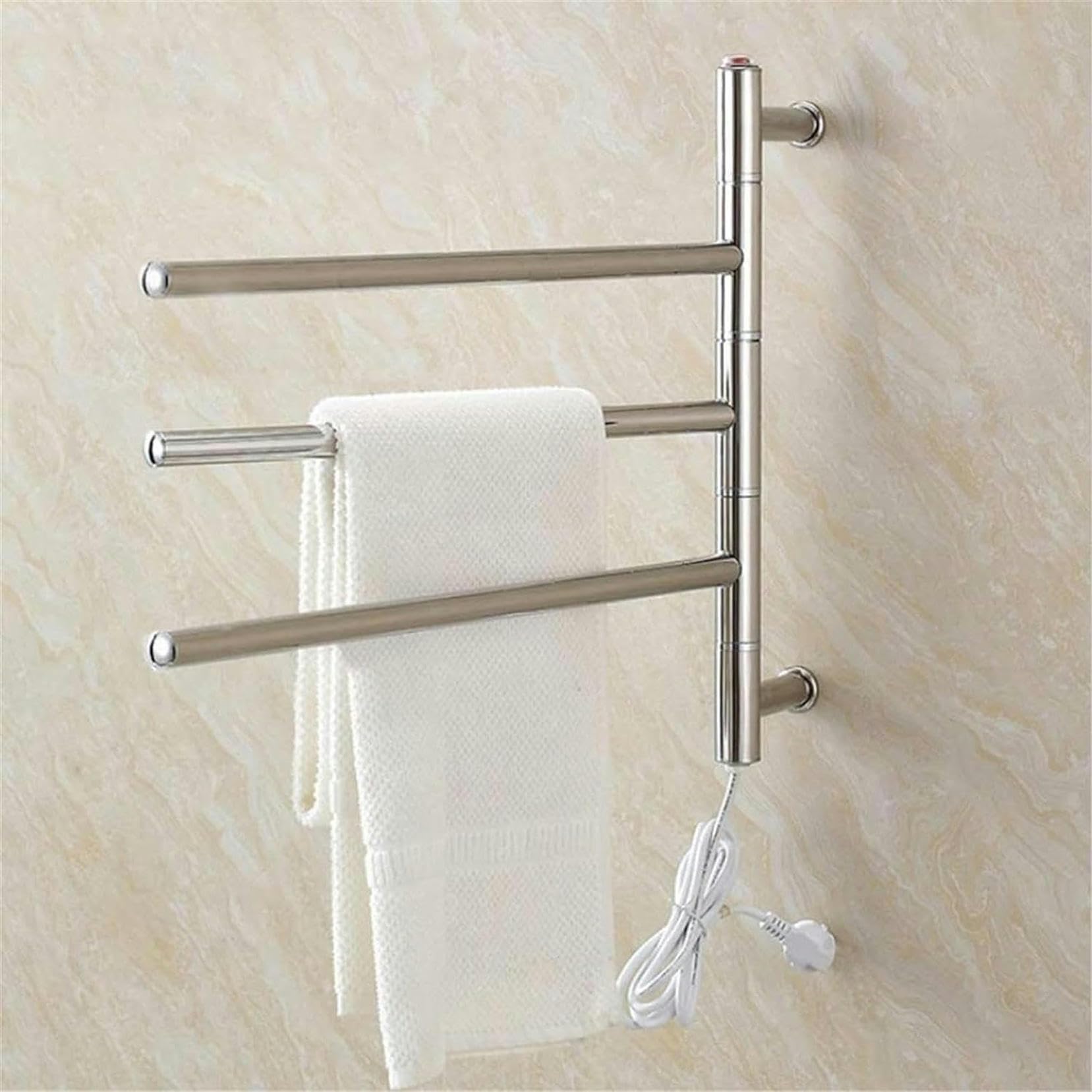 Toalheiro calefactado para baño con calefacción sobre la pared eléctrica de bajo consumo