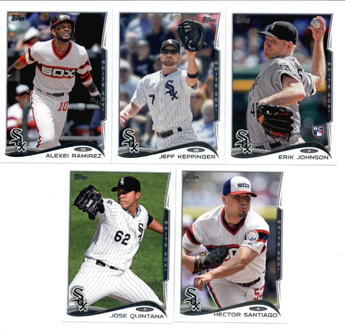 2012, 2013 & 2014 Topps Chicago White Sox Baseball Card Team Sets (Complete Series 1 & 2 From All Three Years) Includes Jose Abreu Rookie Card
