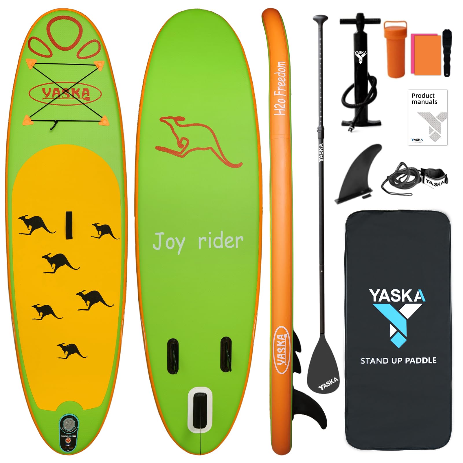 Amazon | YASKA 空気注入式スタンドアップパドルボード - 幅広で安定