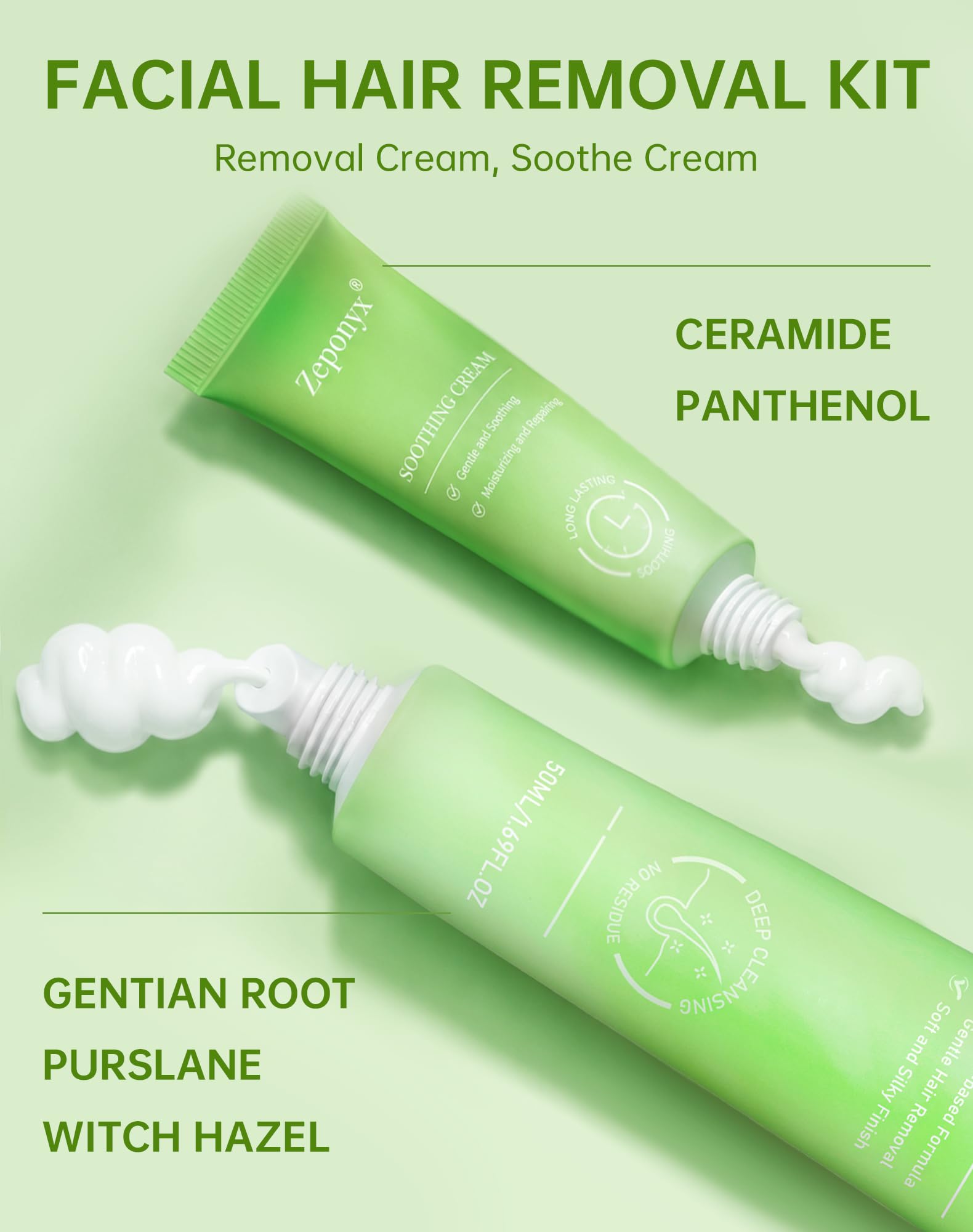5-Minute Facial Hair Removal - Painless & Smooth! -5