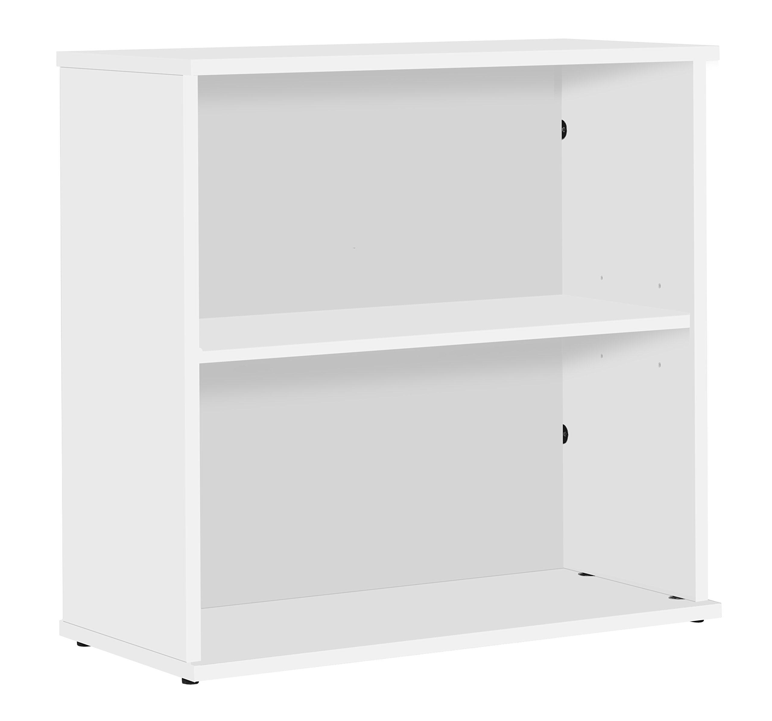 Office Hippo Eco 18 Bookcase with 1 Shelf, White, 80 cm High