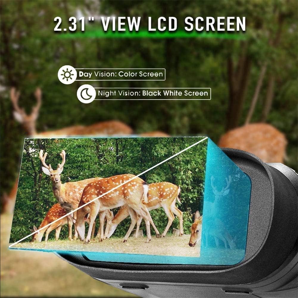 Monocular para Adultos, prismáticos Alta Potencia, Imagen y vídeo 960p, prismáticos Digitales para Exteriores con Ajuste Movimiento.