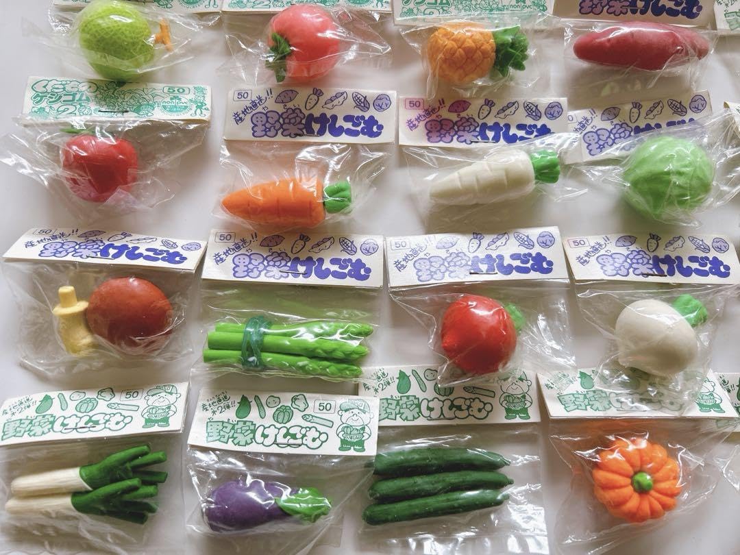 食べ物・フルーツ・野菜消しゴムセット 楽天市場】おもしろ消しゴム 野菜 やさい消しゴム 全種 18個入
