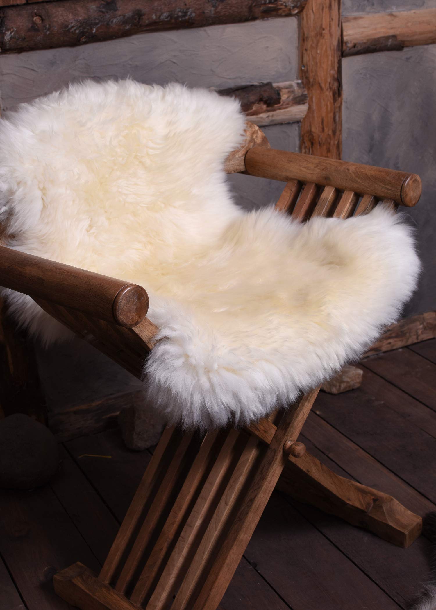 Ulfberth - Mittelalterlicher Scherenstuhl mit Rückenlehne - Authentische Holz-Replik für Mittelalter Reenactment und LARP Fans