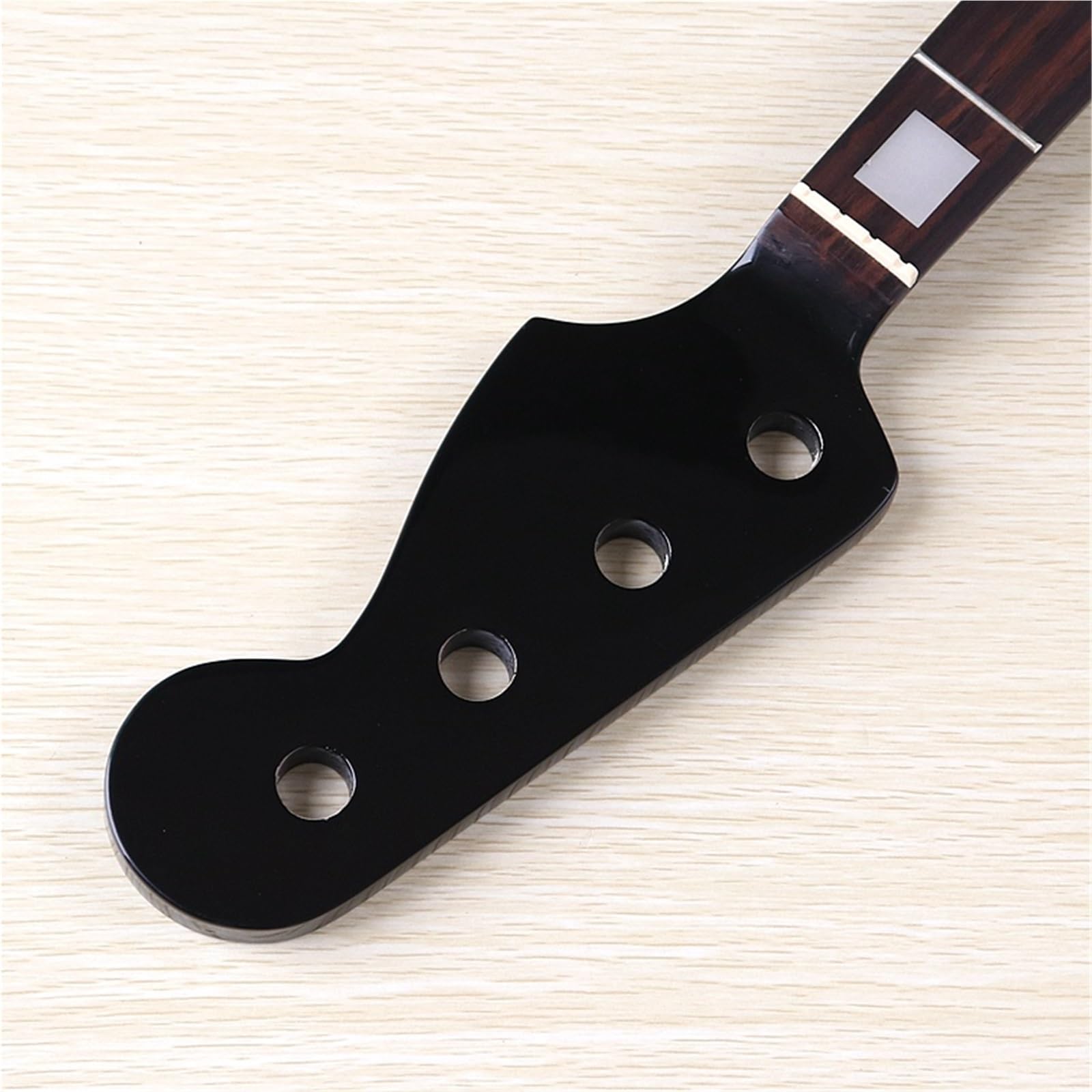 Manche De Guitare DIY Manche De Basse À Quatre Cordes 20 Frettes En Érable Noir Brillant Pour Modification De Guitare Électrique Accessoires DIY