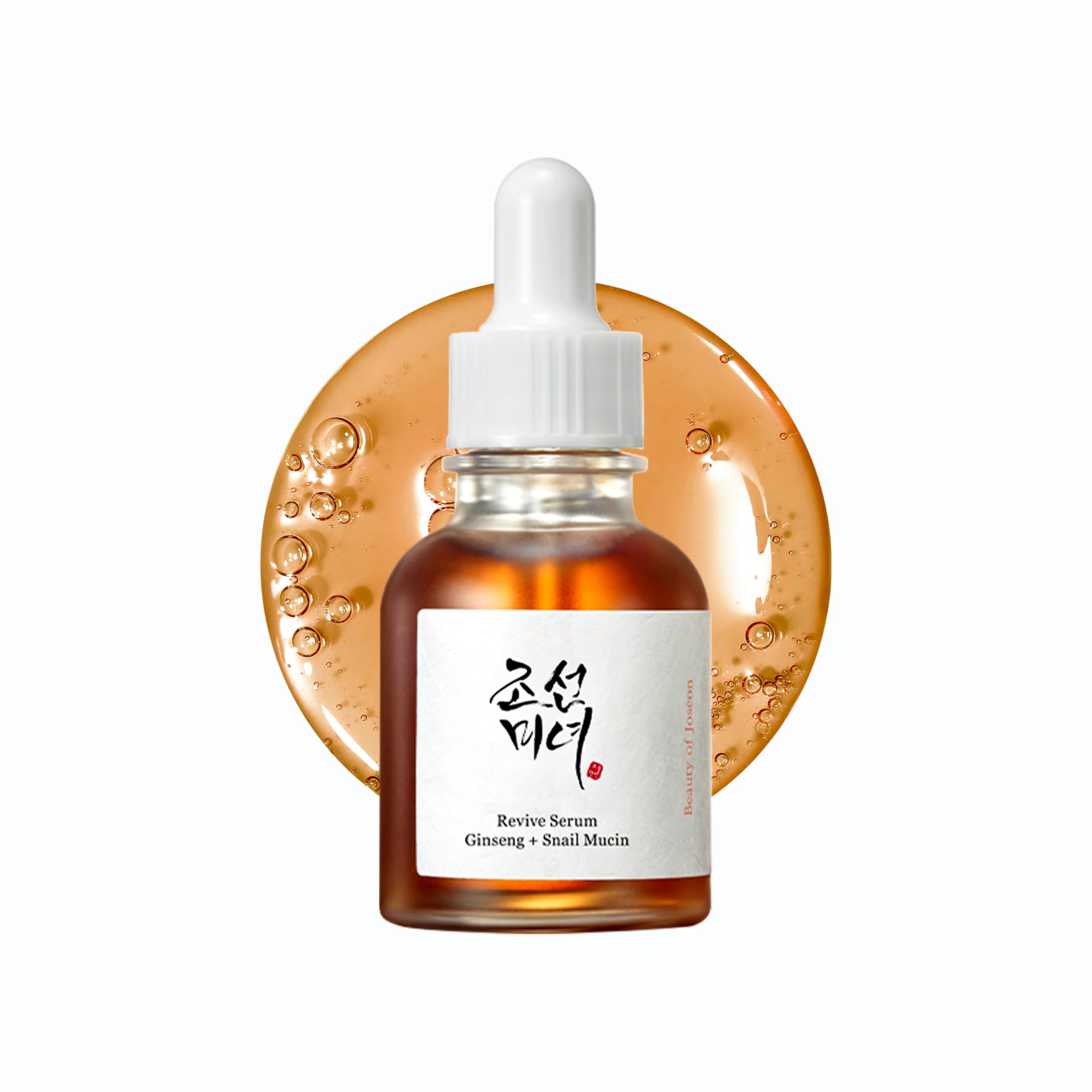 Beauty of JoseonRevive Snail Mucin Ginseng Serum Hydrating Peptide Facial Moisturizer Dark Spot Acne Scar Remover for Sensitive Face. Korean Skin Care for Men and Women, 30ml, 1fl. oz