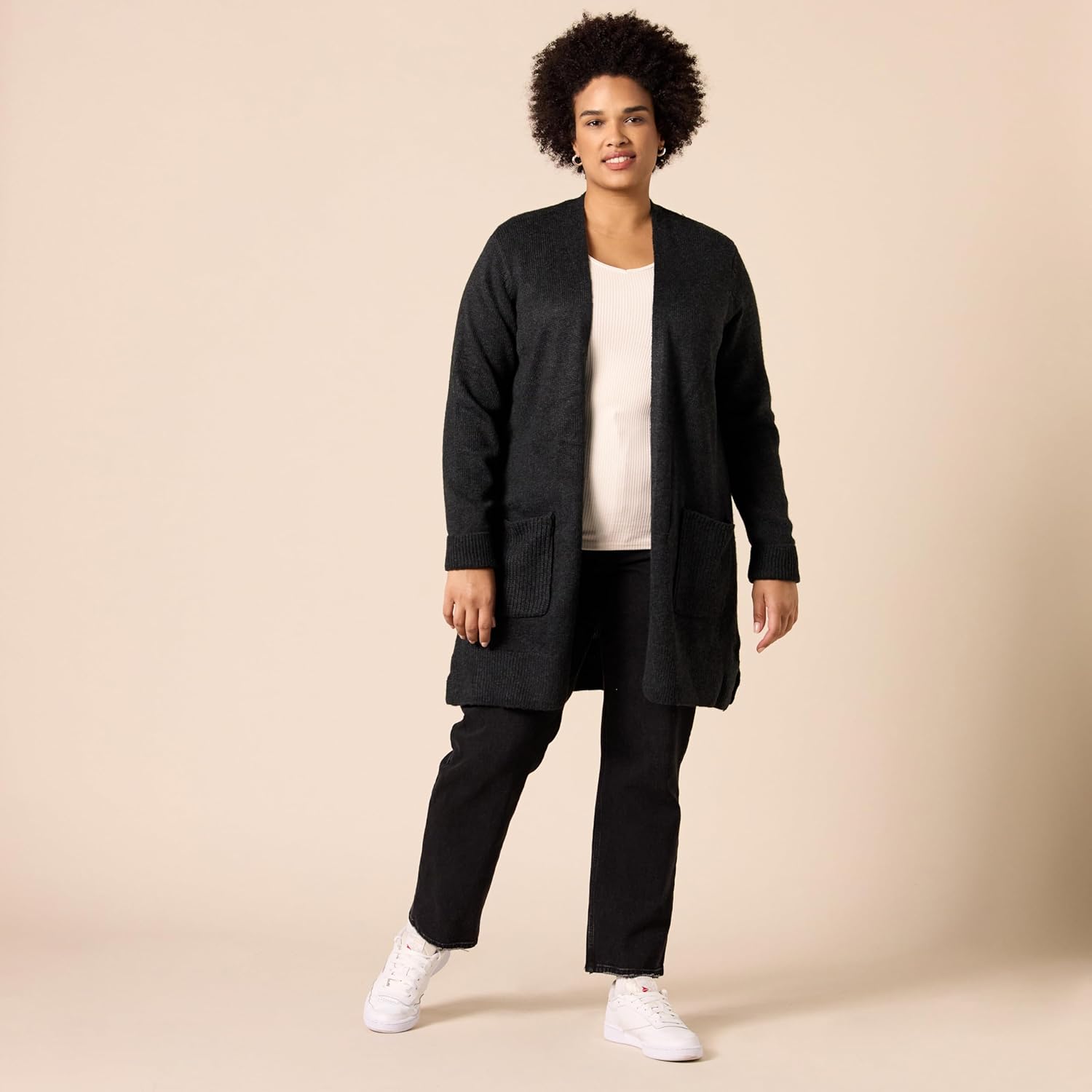 Amazon Essentials Womens Slim-Fit Layering Long Sleeve Knit Rib V-Neck Shirts (Available in Plus Size) - Image 7