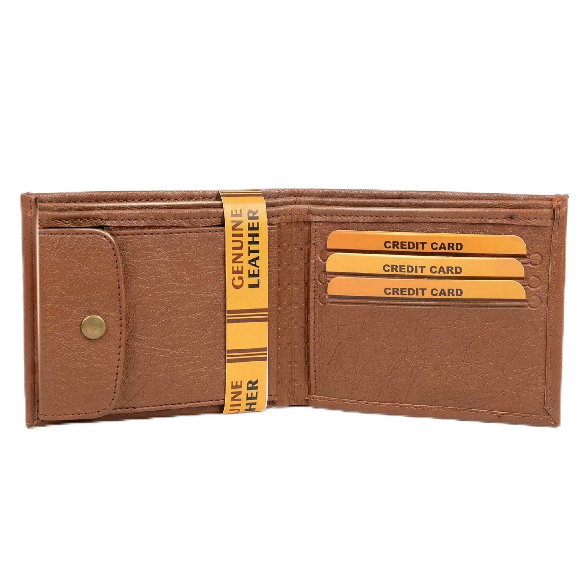 tpm Genuine Leather Wallet for Men – Slim Bi-Fold, Coin Pocket, Multiple Card Slots & Cash Compartment | Lightweight & Durable088-picture-44