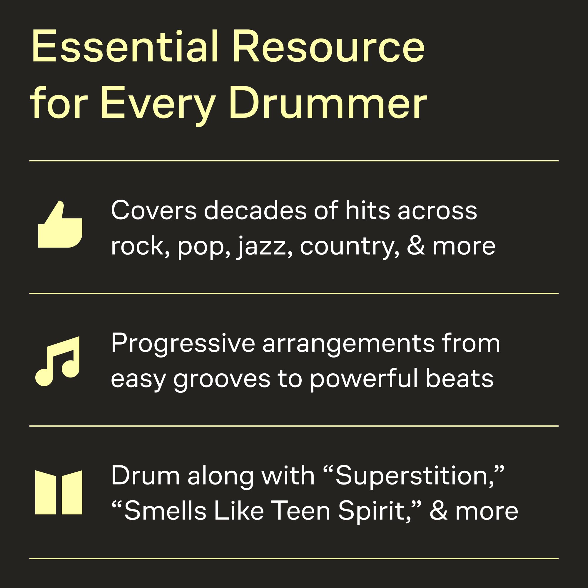 The Drummer's Fake Book: Easy-To-Use Drum Charts with Kit Legends and Lyric Cues
