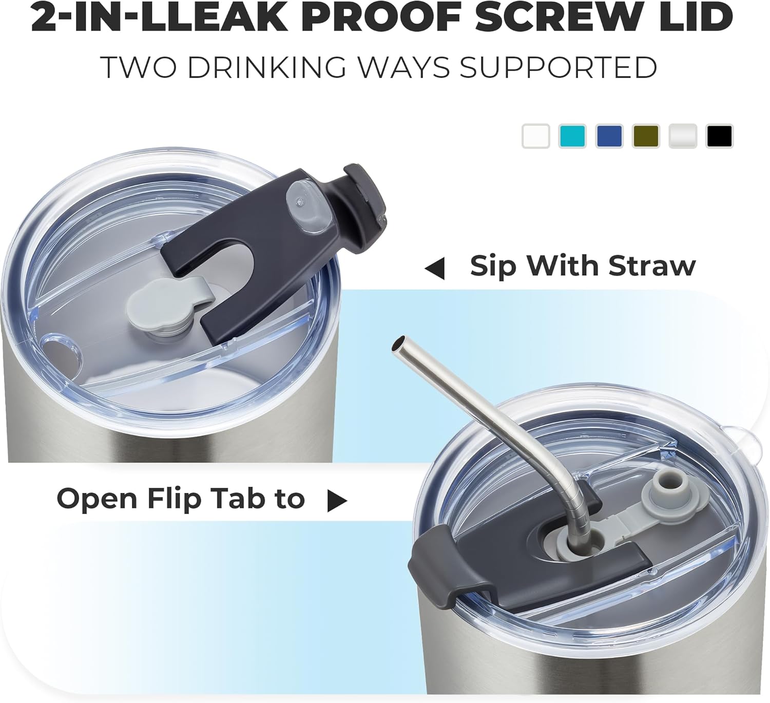 MEWAY 12 oz Lowball, Tumbler Stainless Steel Double Wall Vacuum Insulated Mug with Straw and Lid, Cleaning Brush ,Durable Powder Coated Insulated Coffee Cup for Cold & Hot Drinks (Silver, 12 pack) - Image 3