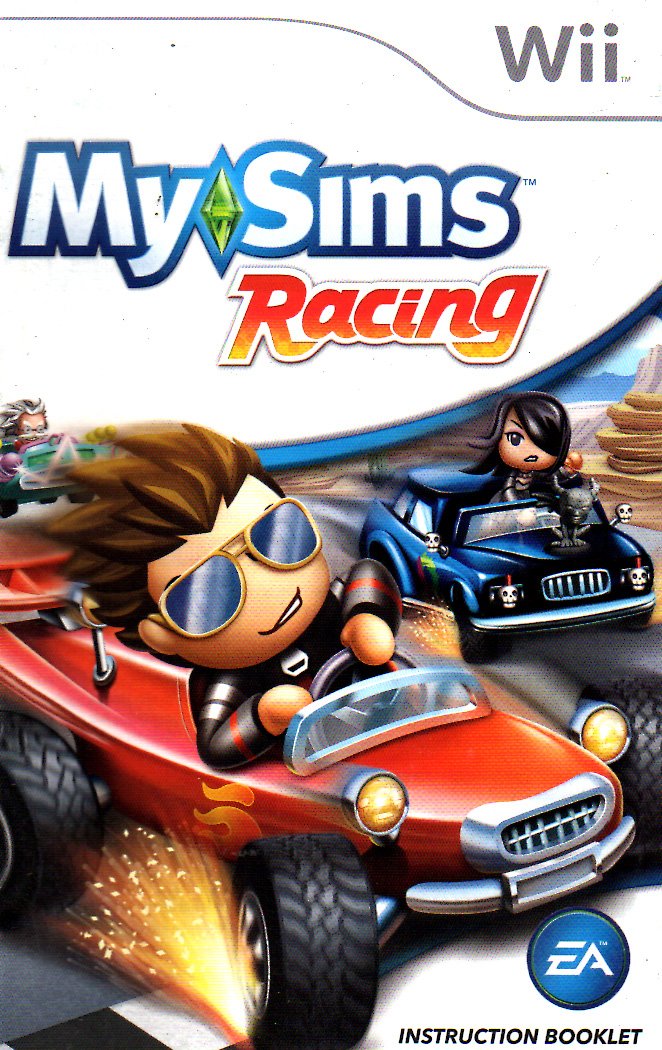 My Sims Racing Wii Instruction Booklet (Nintendo Wii Manual