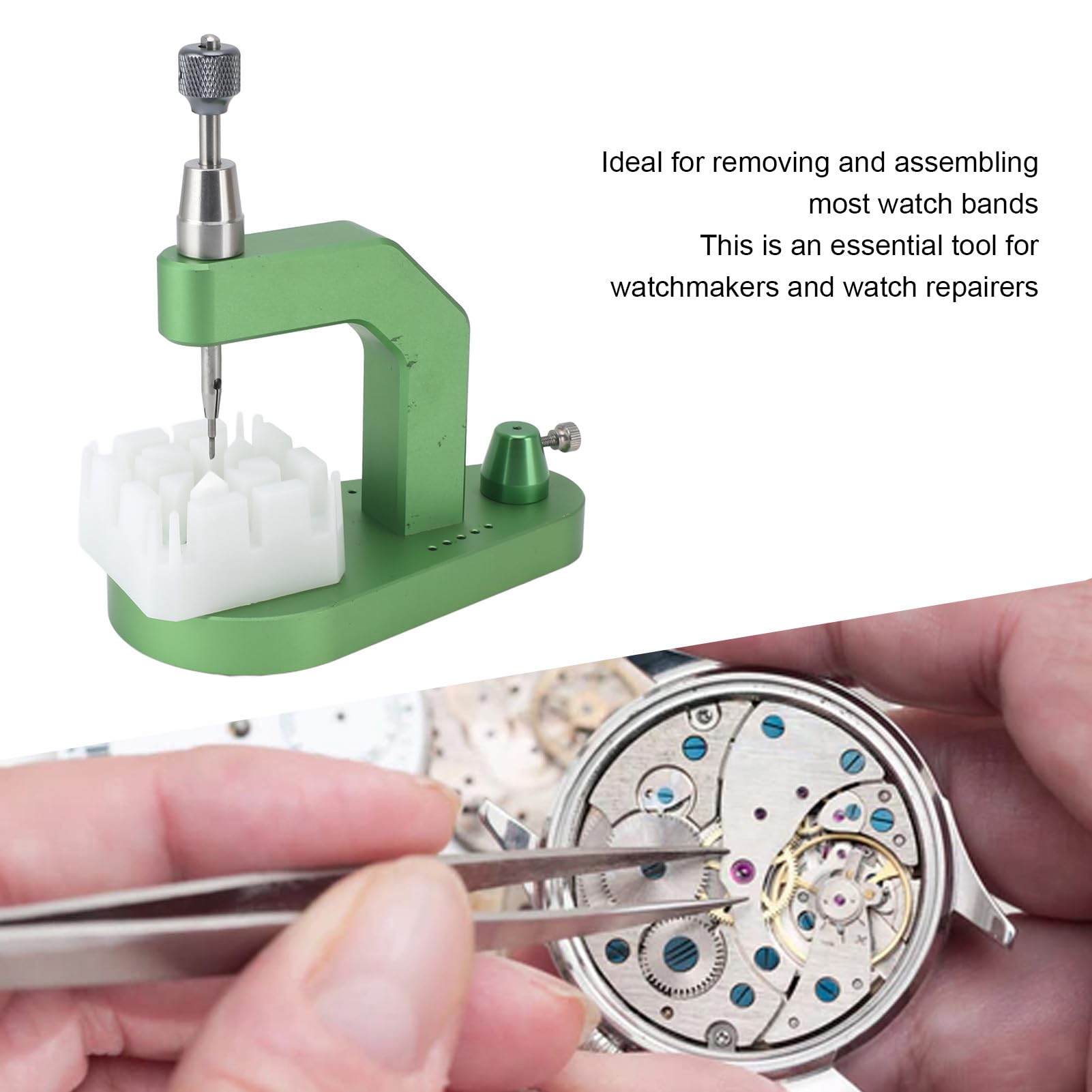 Kit d'outils de Retrait de Maillons de Montre, Réglage du Bracelet et Dissolvant de Bracelet de Montre en Métal pour Une Réparation Facile de la
