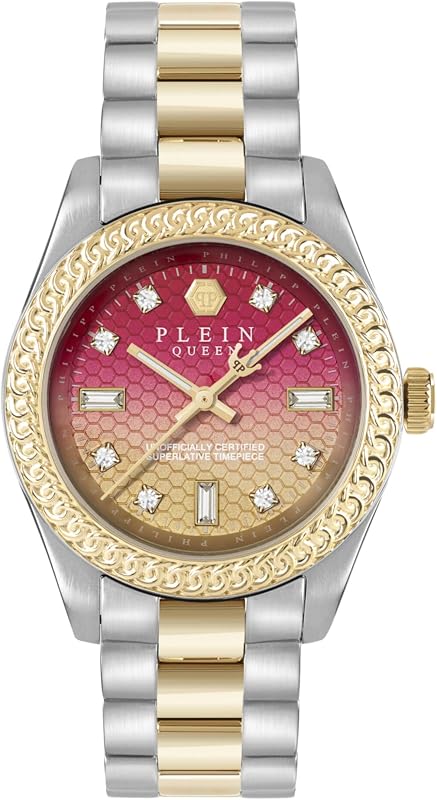 Queen Supreme Collection Luxury Womens Watch Timepieces with a Two Tone Bracelet Featuring a Two Tone Case and a Multi Dial
