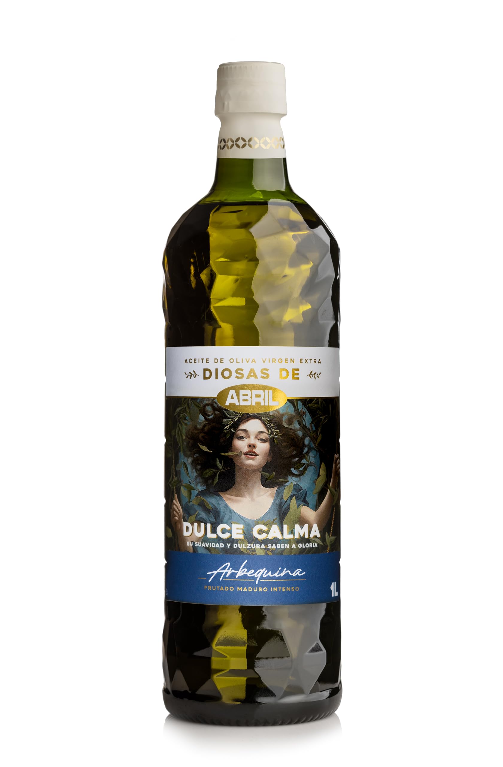 ABRIL - Aceite de Oliva Virgen Extra, Variedad Arbequina, Toque amargo y picante con intensidad baja (1 litro - Caja de 6 botellas)