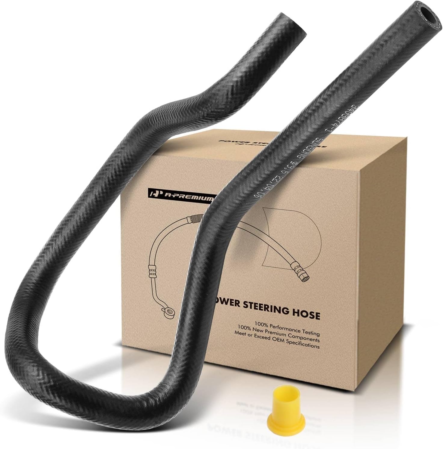 A-Premium Power Steering Return Hose Line Assembly Compatible with Honda Accord 1998 1999 2000 2001 2002, 2.3L, From Tube (At Gear) To Intermediate Hose
