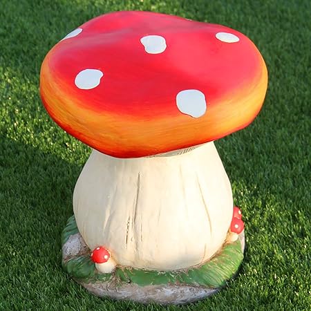 Amazon Co Jp ガーデニング用品 かわいいきのこの形をした チェアー 色 レッド ガーデニングチェア イス 椅子 きのこ オーナメント エクステリア 庭 ガーデン Diy Diy 工具 ガーデン