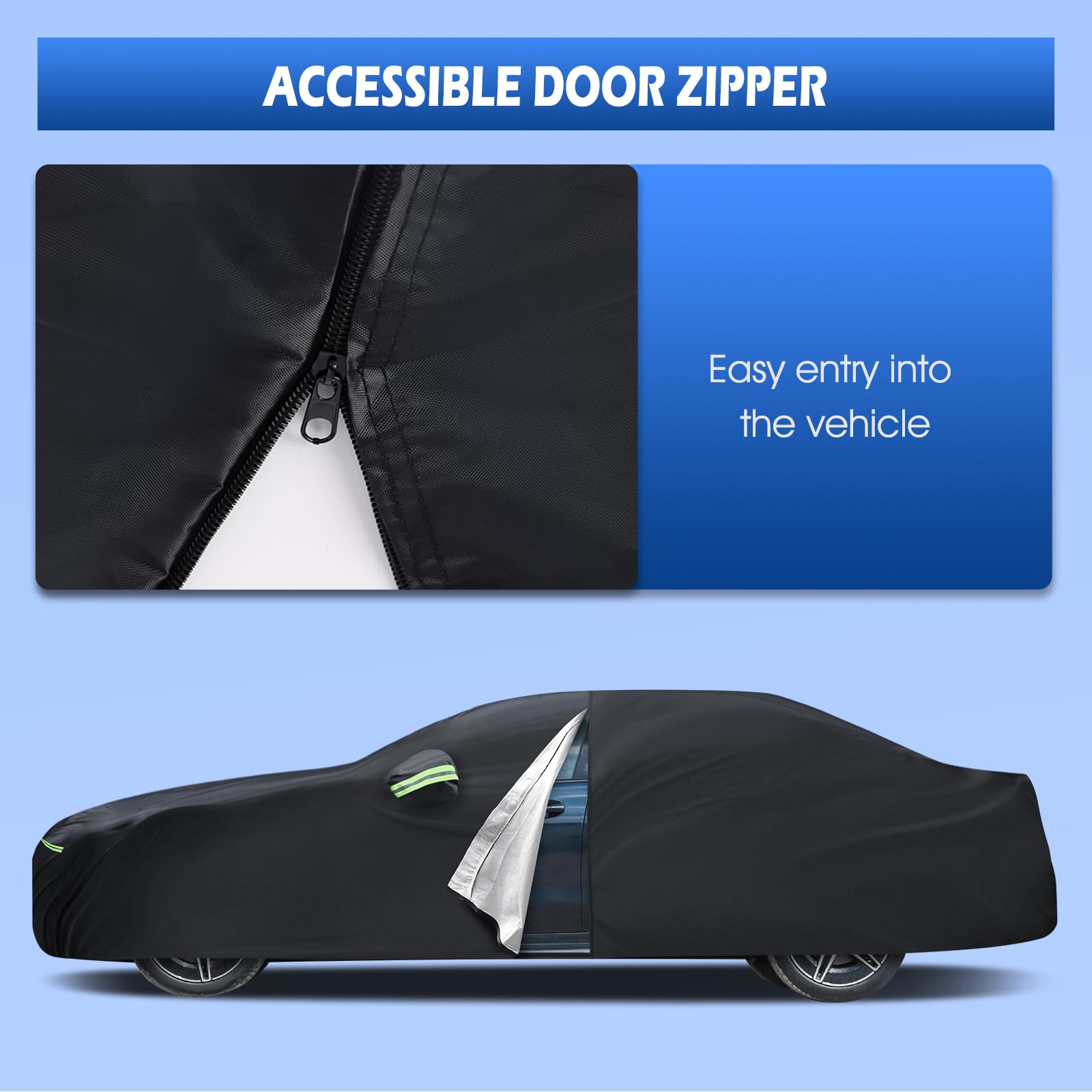 Car Cover Custom Fit for 2008-2025 Mercedes Benz C-Class C300 C350 C400 C450 Migaven Waterproof Full Exterior Cover — view 2