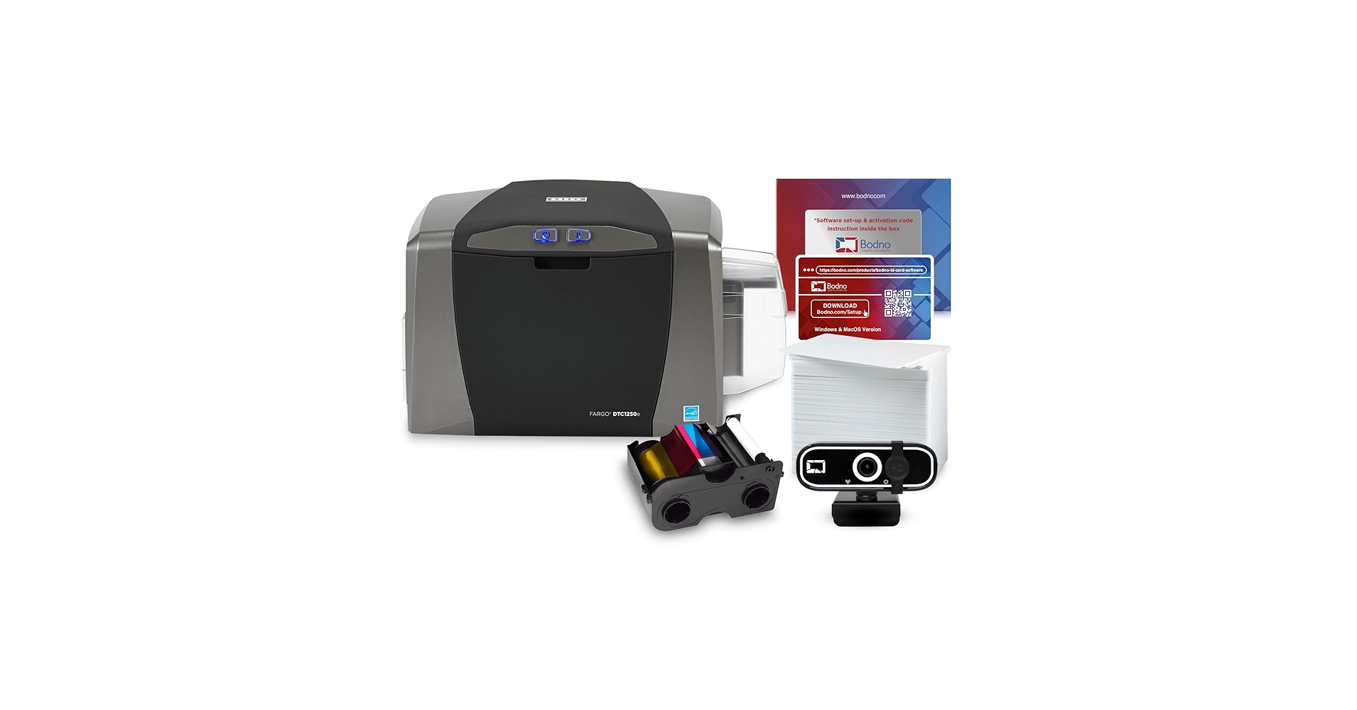 Meding フルカラーカードプリンタ FARGO DTC1250e 新品未開封 Amazon.com : Fargo DTC1250e Single Sided ID Card Printer
