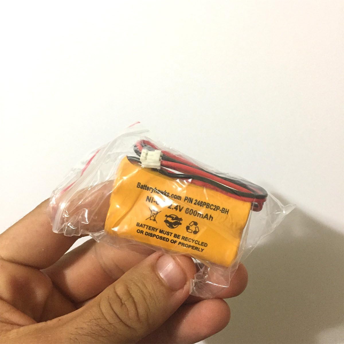 (5 Pack) 2.4v 600mAh Ni-CD Battery Pack Replacement for Exit Sign Emergency Light BP2-A Ni-CD CSXWREB3 Battery BP2A BP2-0A 0BP2-0A